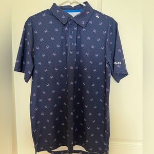 - Scales crab polo shirt